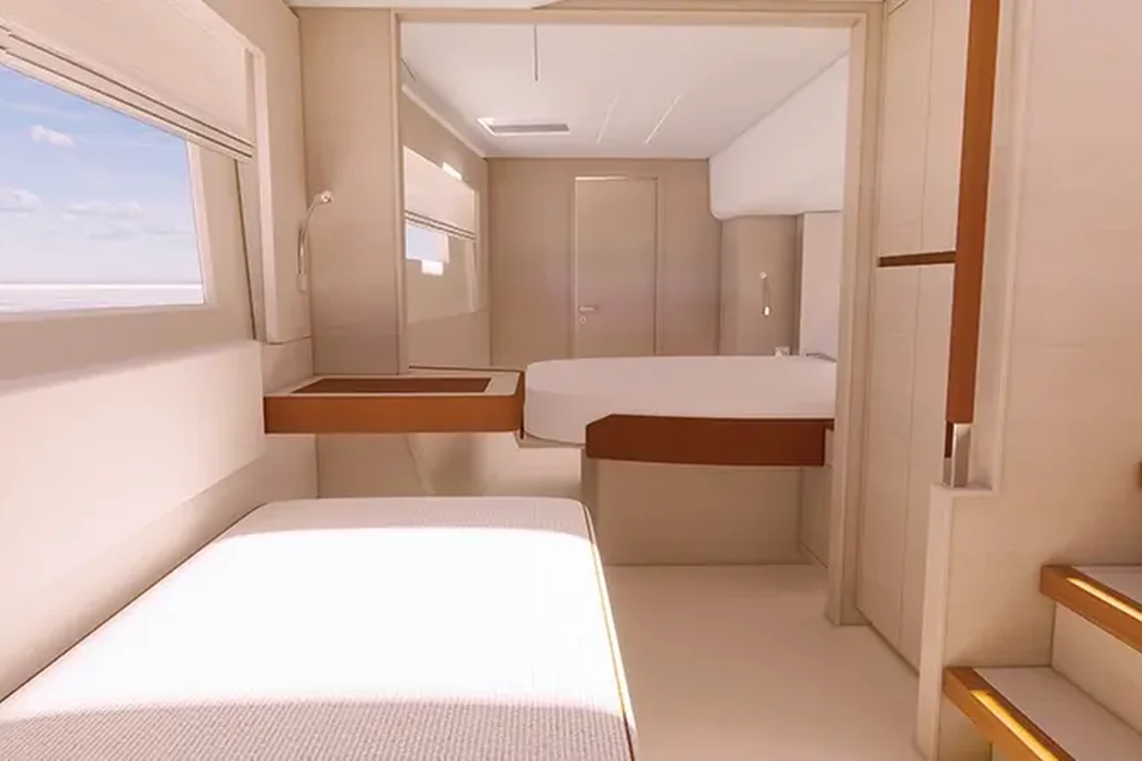 Каюта Aquila 45 Sail с двумя отдельными кроватями