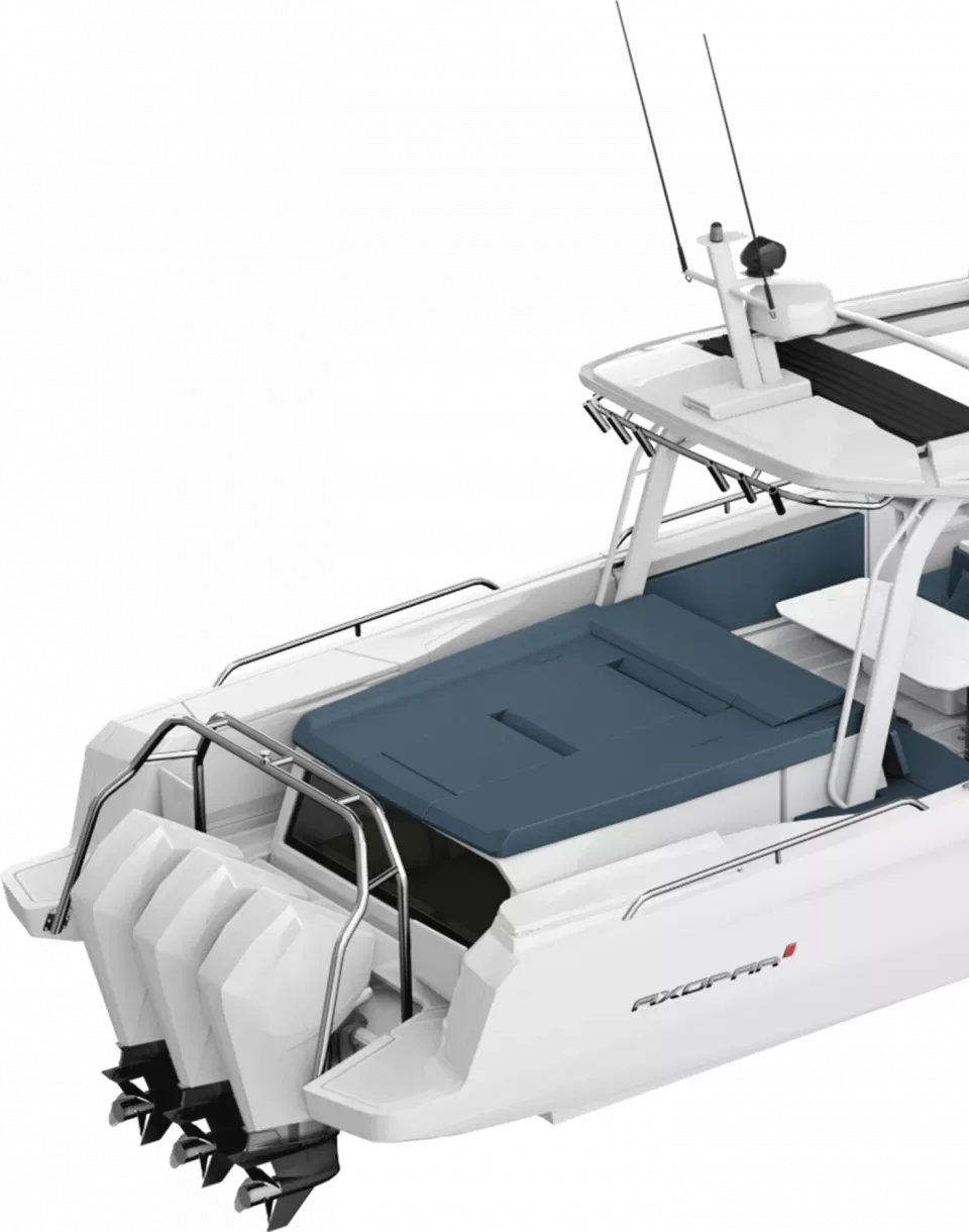 Axopar 45 Sun Top — кормовая каюта
