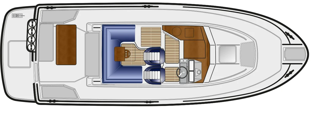 Sargo 45 — планировка 2 каюты