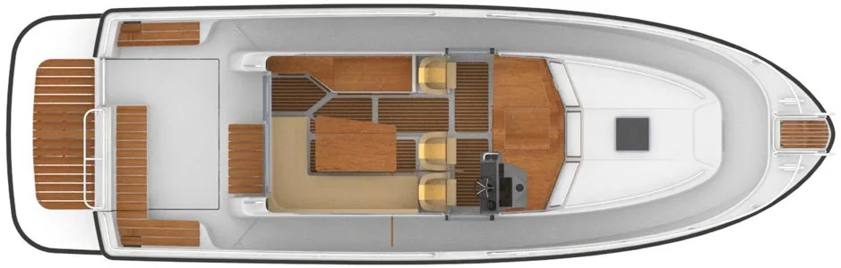 Sargo 45 — планировка 2 каюты
