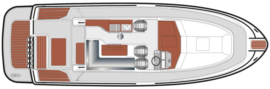 Sargo 45 — планировка 2 каюты