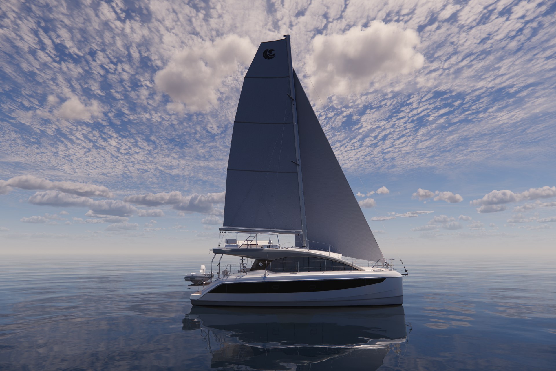 Парусный катамаран Aquila 45 Sail на ходу